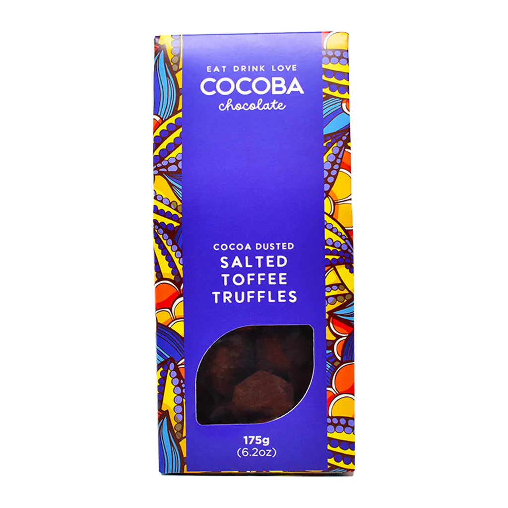 Cocoba Cocoa Dusted Salted Toffee Truffles