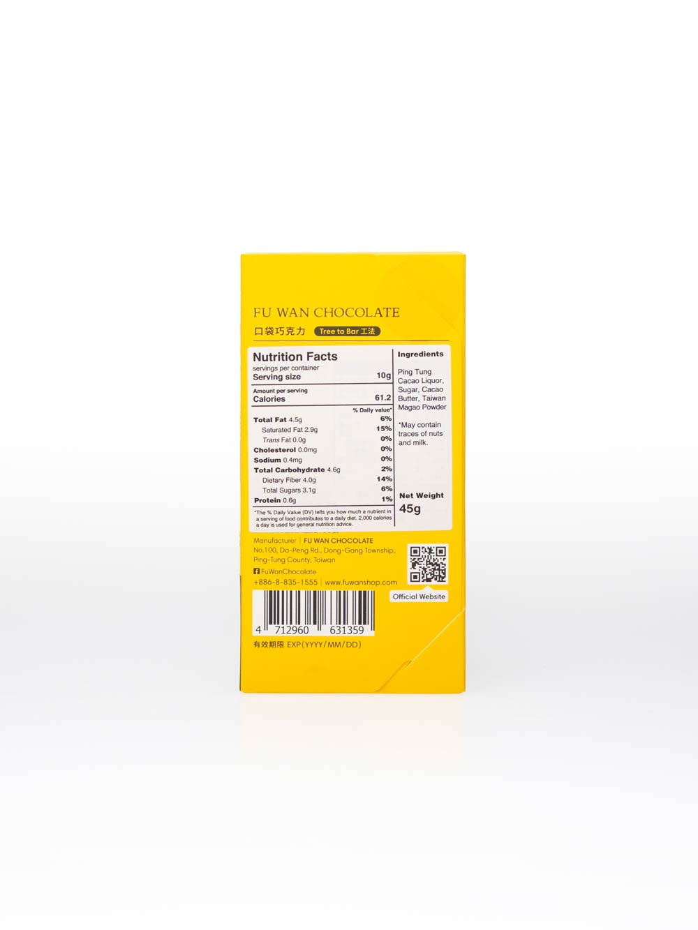 Fu Wan Taiwan Magao (wild pepper) Chocolate