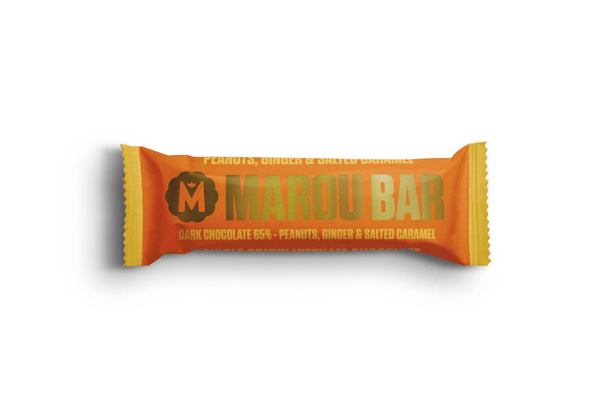 Marou Peanuts Ginger &amp; Salted Caramel Snack Bar