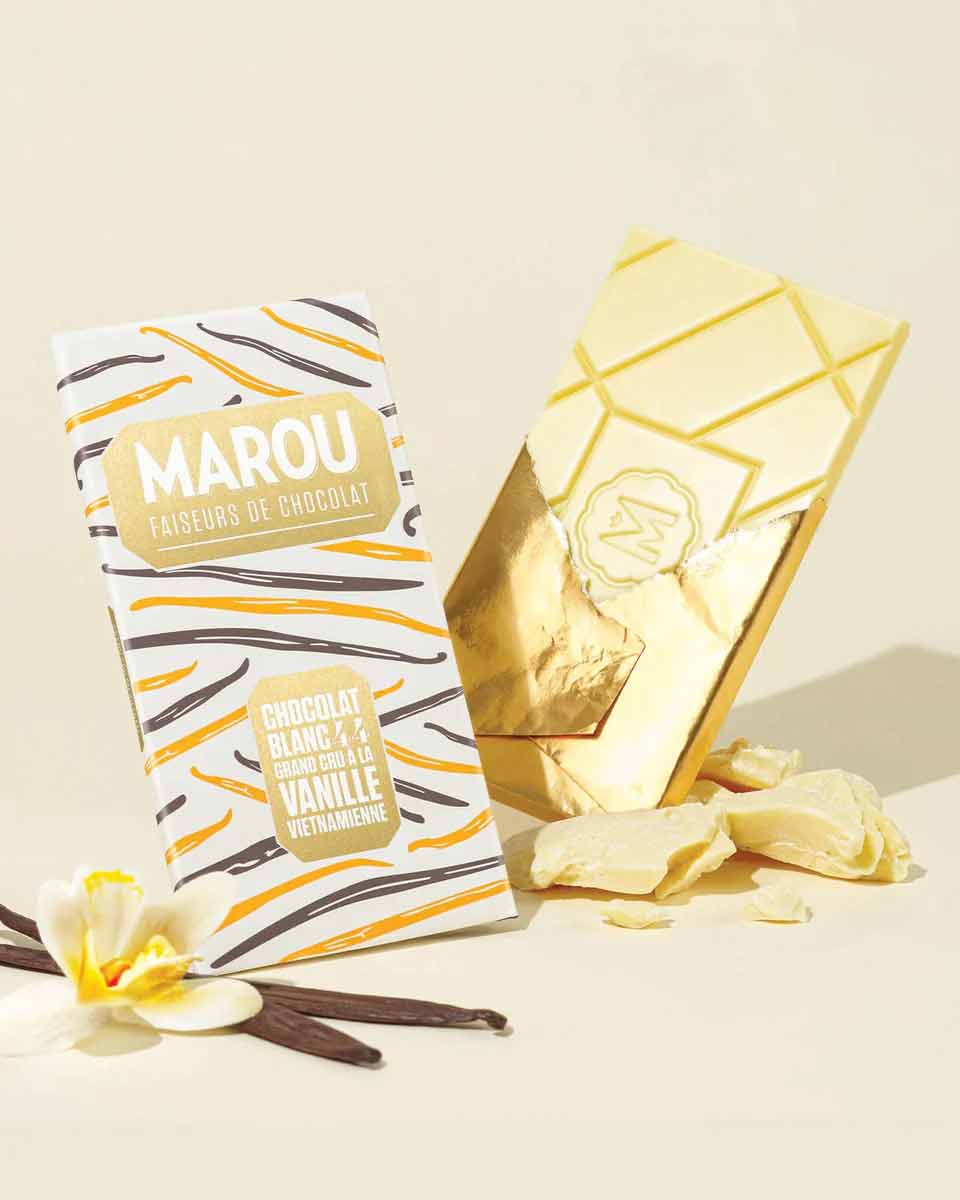 Marou White Chocolate with Vietnamese Vanilla 44%