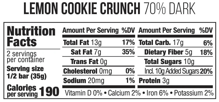 Taza Lemon Cookie Crunch 70%