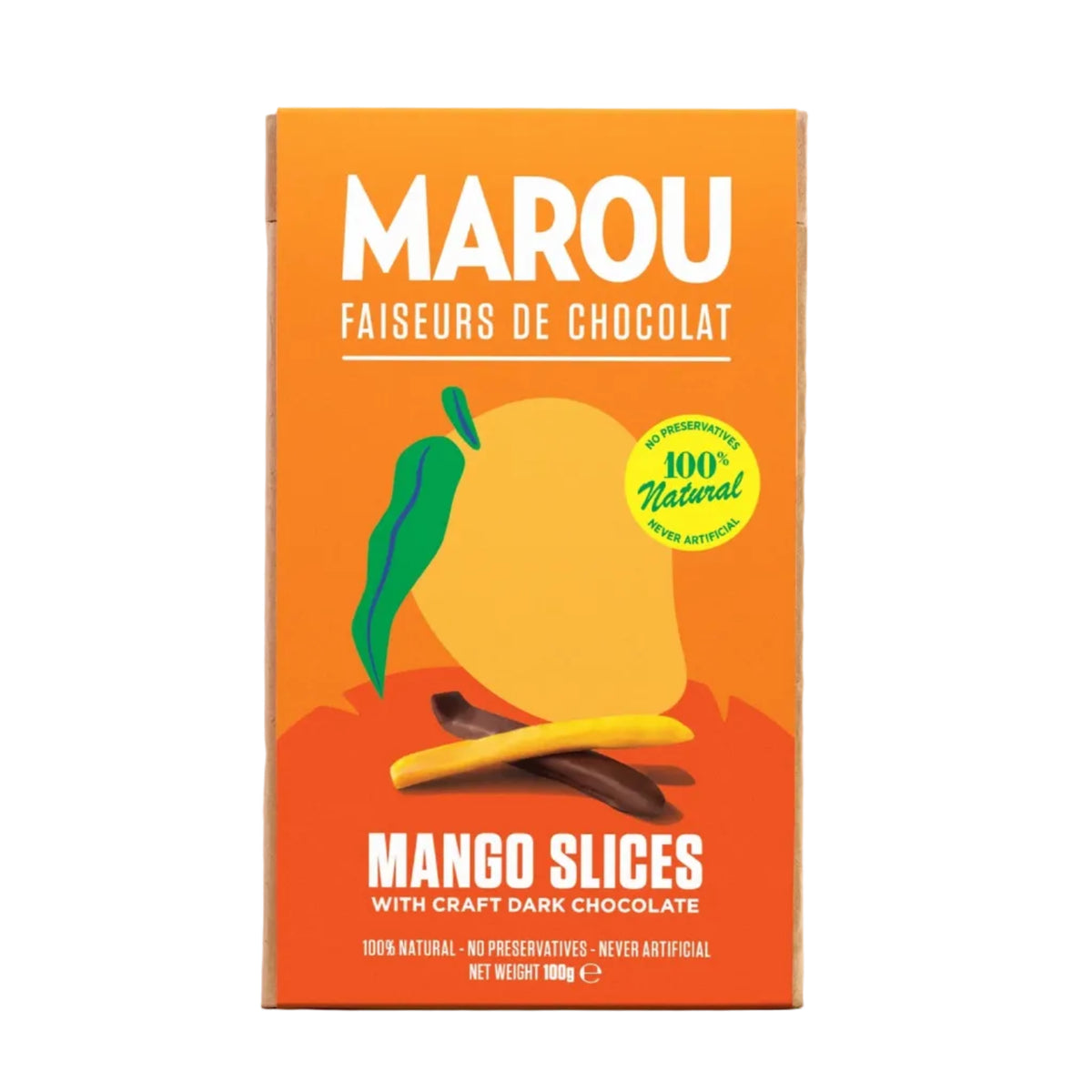Marou Mangos Coated in Dark Chocolate