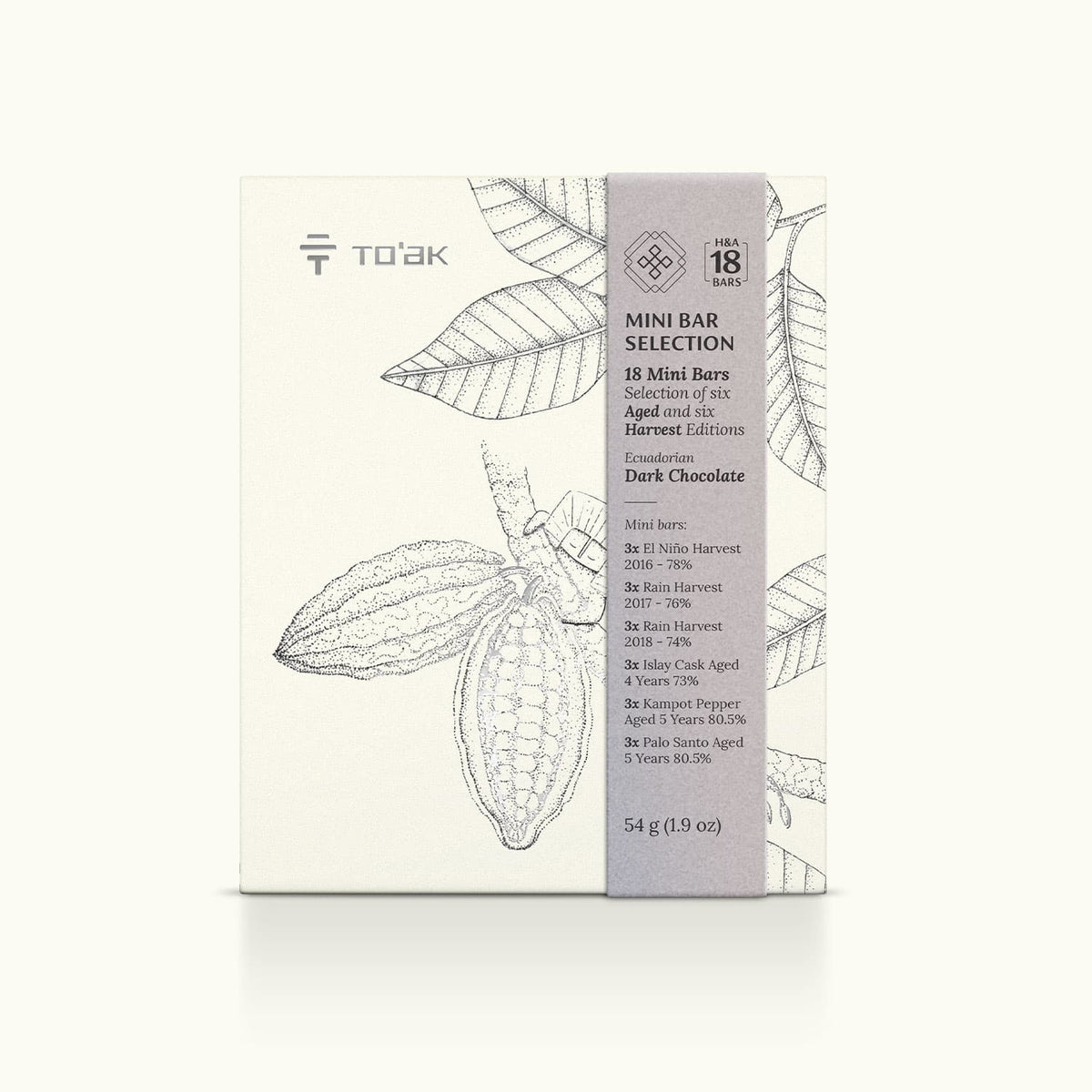 To&#39;ak Signature Harvest &amp; Aged Selection 18 Mini Bars