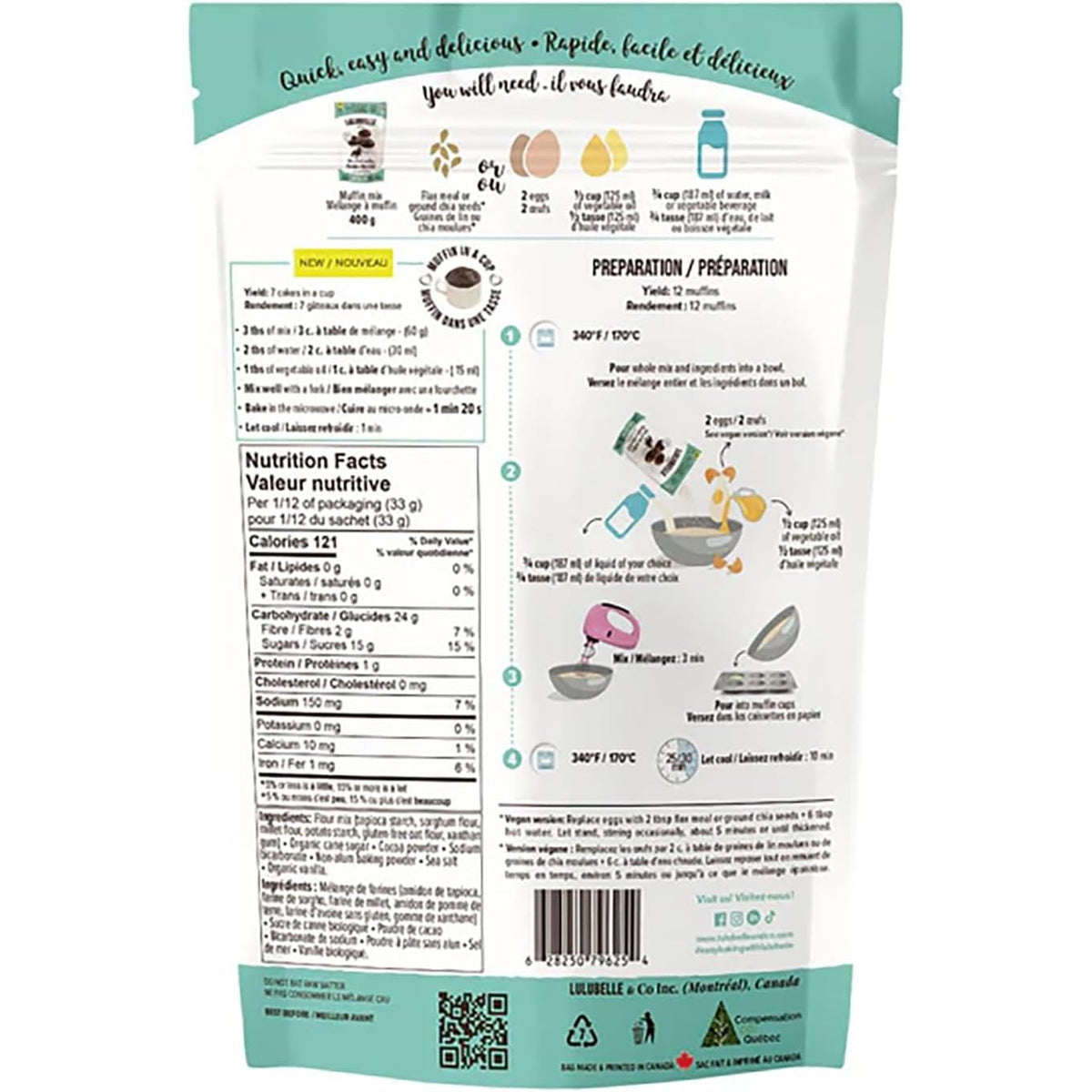 Lulubelle Chocolate Muffin Mix