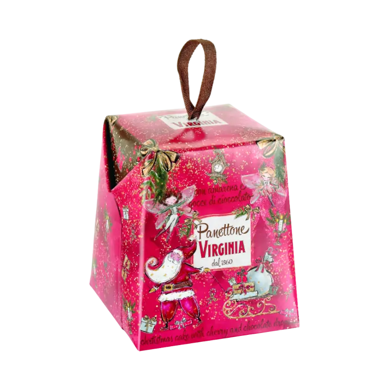 Amaretti Virginia Panettone with Cherry &amp; Chocolate MINI