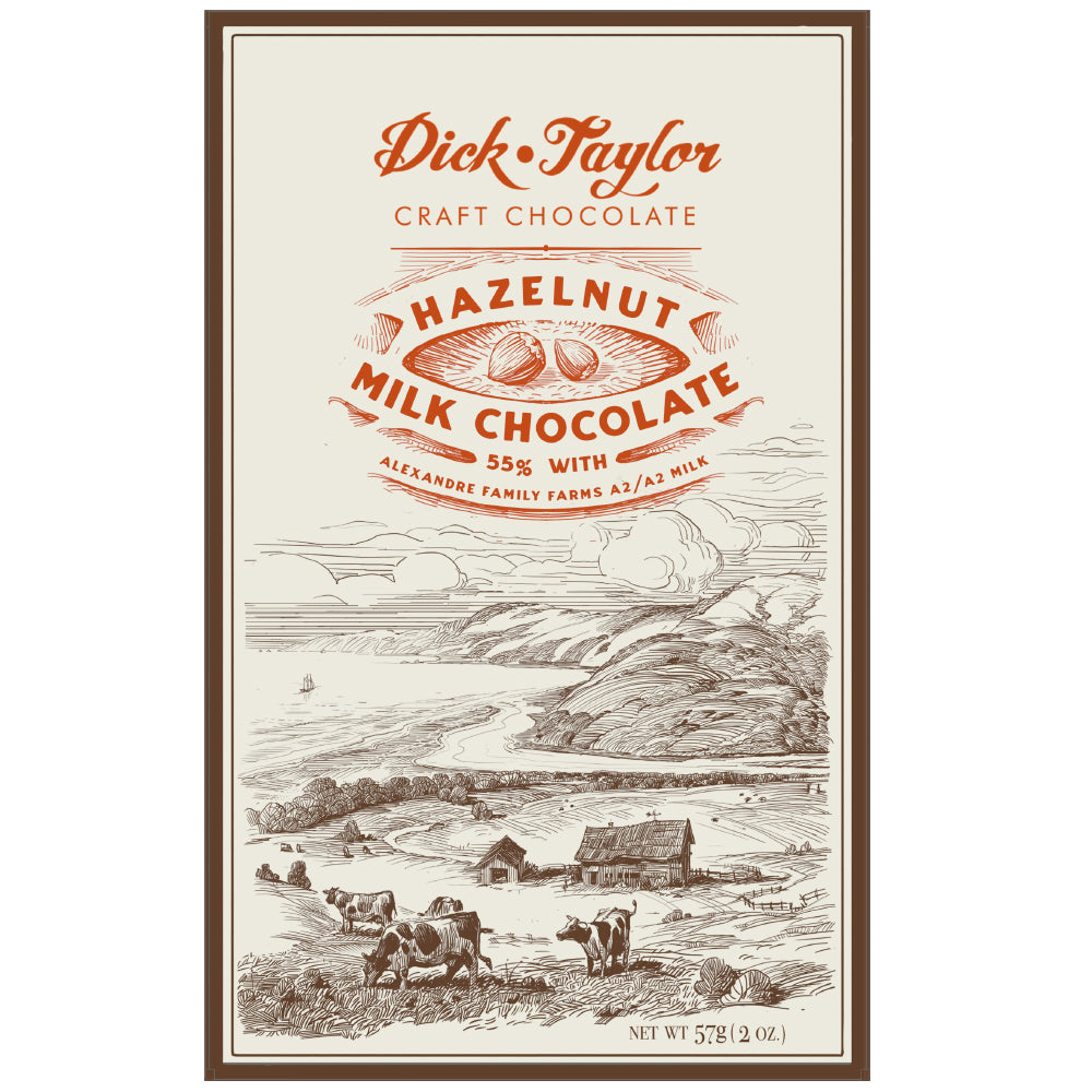 Dick Taylor Milk Chocolate with Hazelnuts 55%