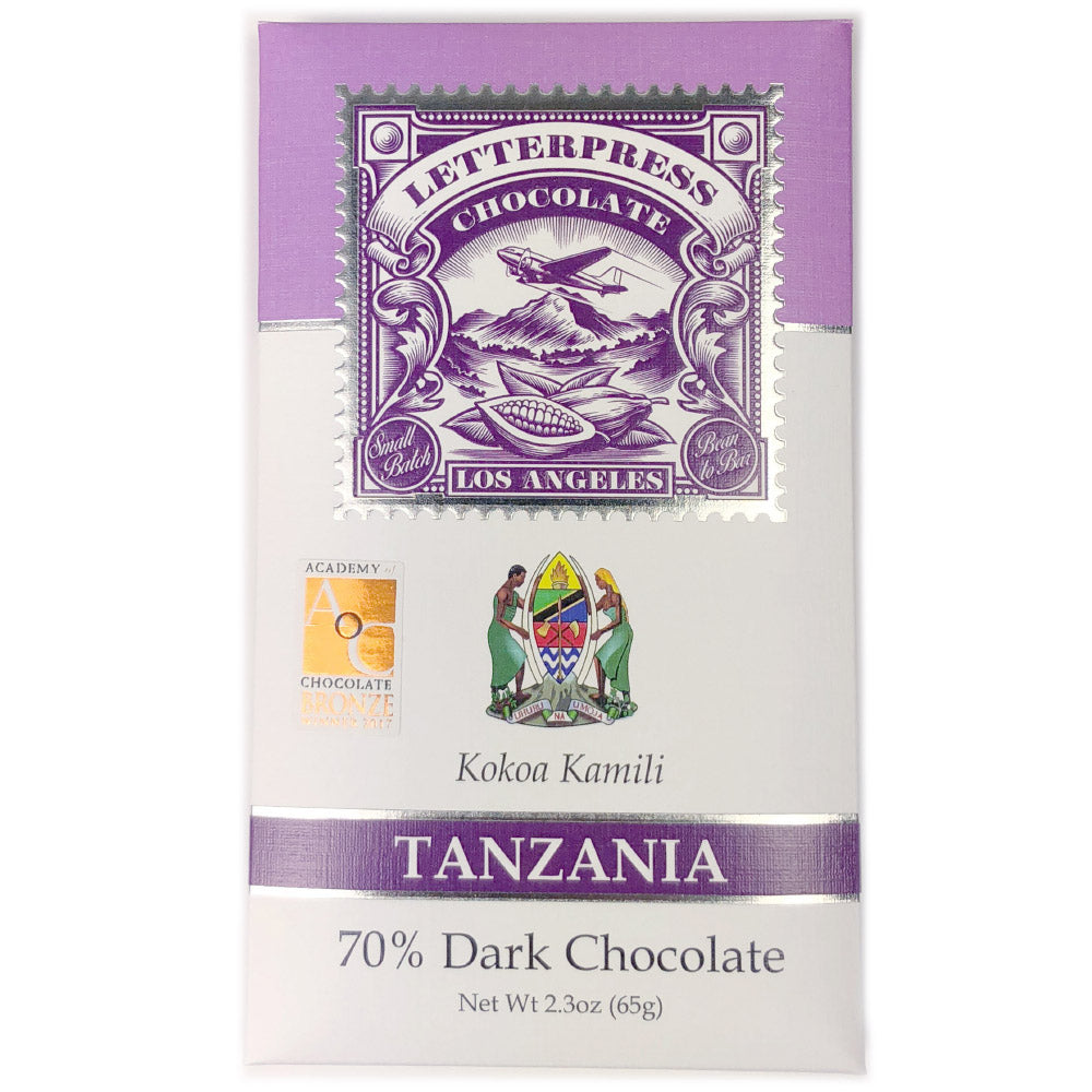 LetterPress Kokoa Kamili, Tanzania 70% 