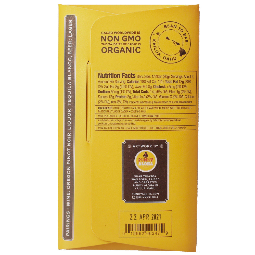 Manoa Liliko&#39;i Passion Fruit Dark Milk Chocolate 60%