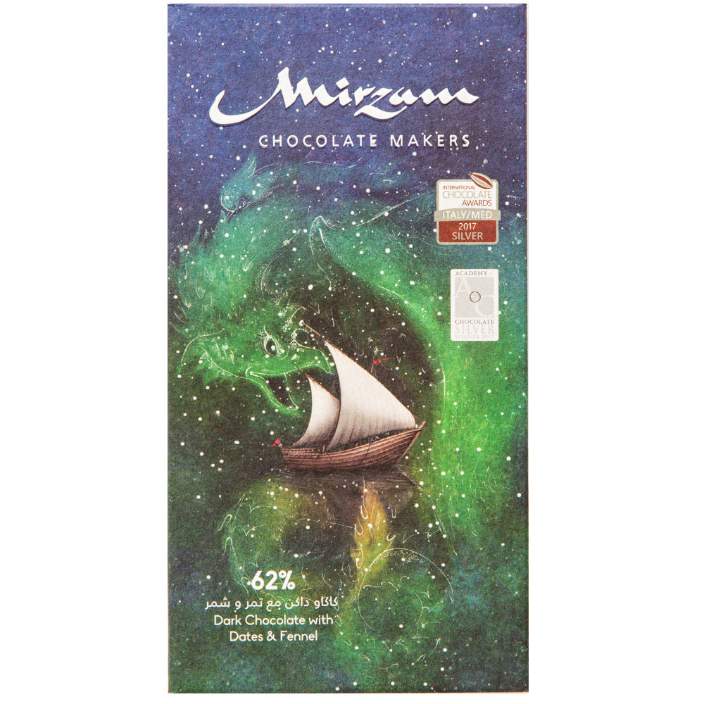 Mirzam Dark Chocolate Dates &amp; Fennel 62%