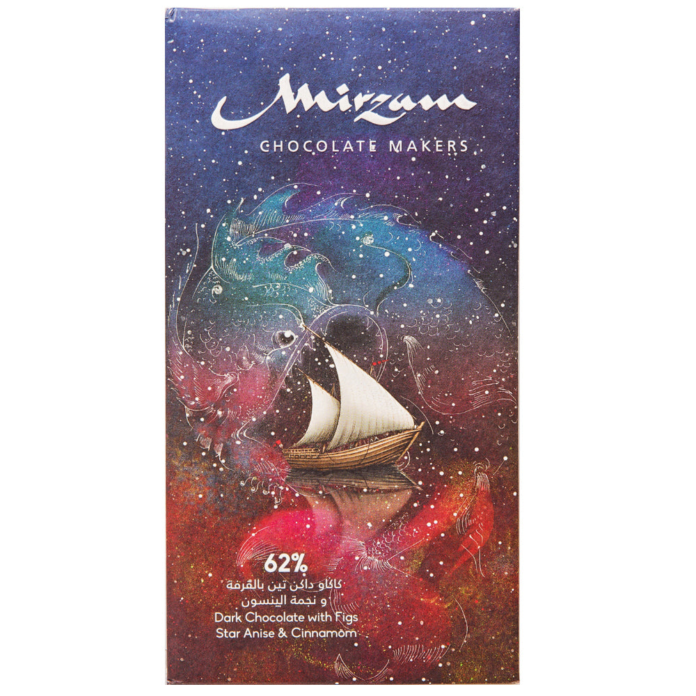 Mirzam Dark Chocolate with Figs, Star Anise &amp; Cinnamon 62%