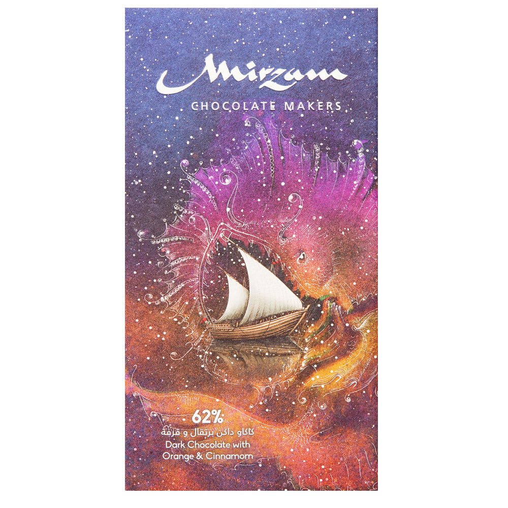 Mirzam Dark Chocolate with Orange &amp; Cinnamon 62%
