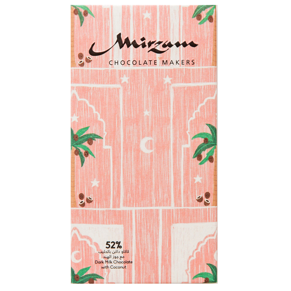 Mirzam Dark Milk Chocolate with Coconut 52%