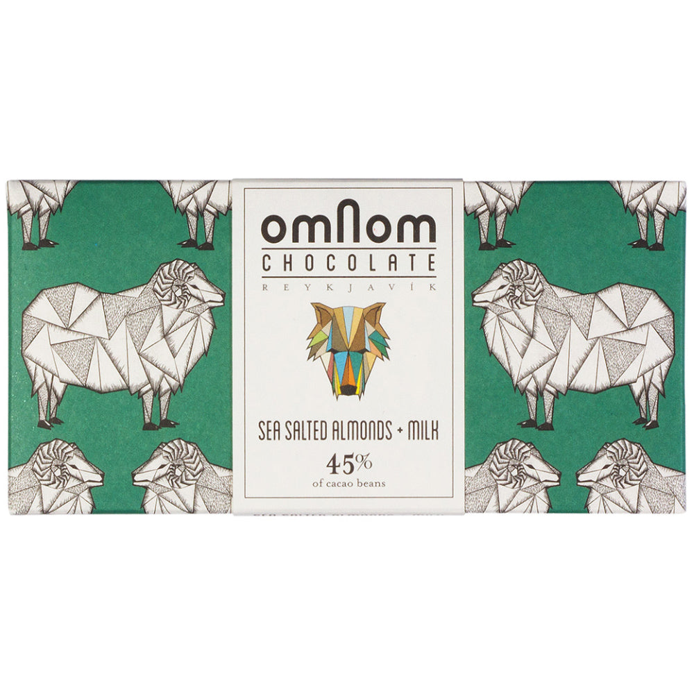 Omnom Sea Salted Almonds + Milk 45%