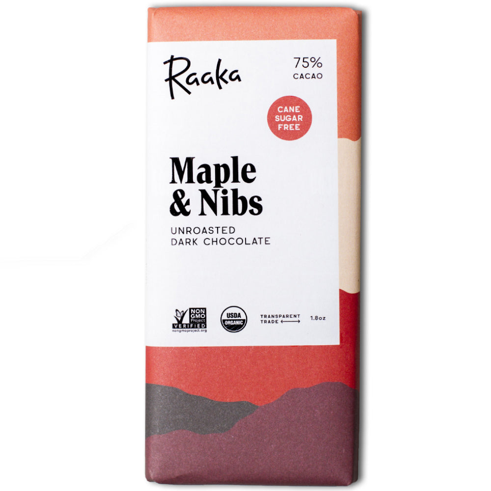 Raaka Maple &amp; Nibs 75%