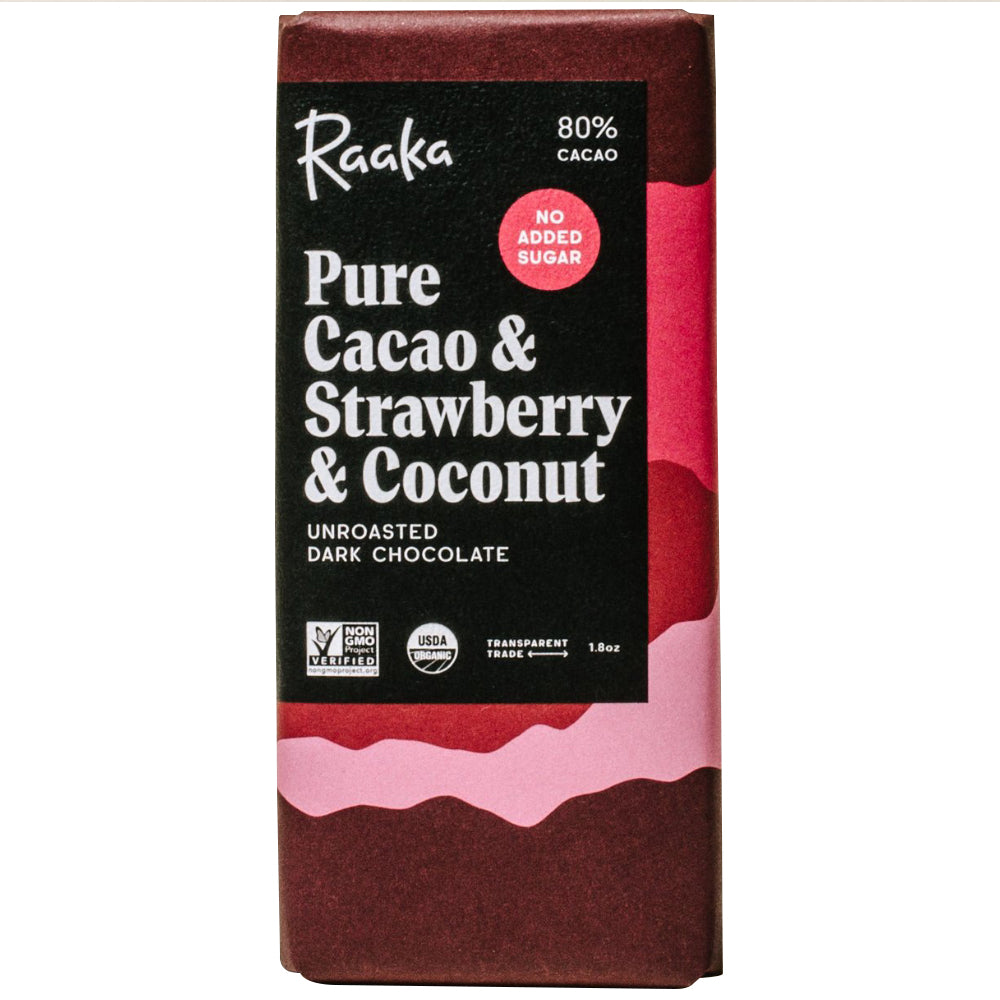 Raaka Strawberry &amp; Coconut 80%